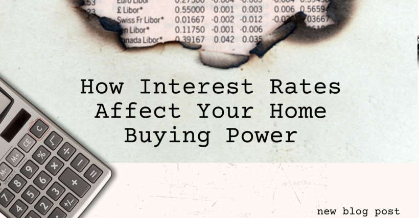 How Interest Rates Affect Your Home Buying Power